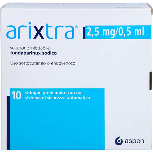 Arixtra 2.5mg/0.5ml Inj.-Lsg.i.e.Fertigspritze, 10X0.5 ML, Emra-Med Arzneimittel GmbH