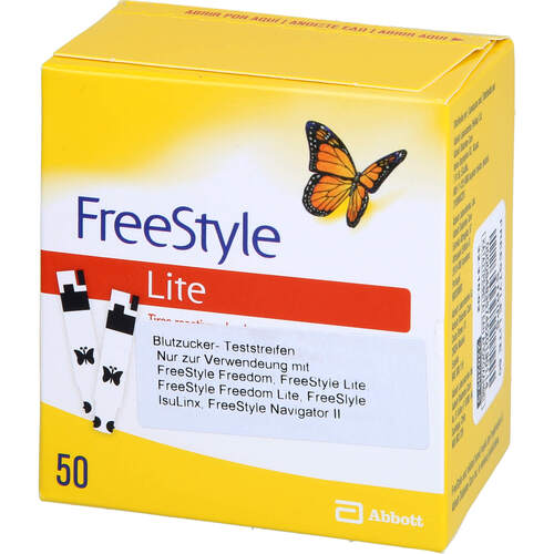 Freestyle Lite Teststreifen ohne Codieren, 50 Stk., Fd Pharma GmbH Freestyle Lite Teststreifen ohne Codieren, 50 Stk., Fd Pharma GmbH