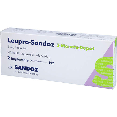 LEUPRO Sandoz 3-Monat Depot Implantat i.e.F.-Spr., 2 ST, Bb Farma S.R.L.