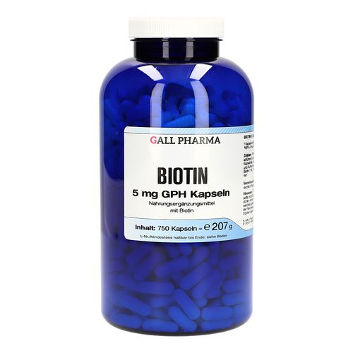 BIOTIN 5 mg GPH Kapseln, 750 Stk., Hecht-Pharma GmbH