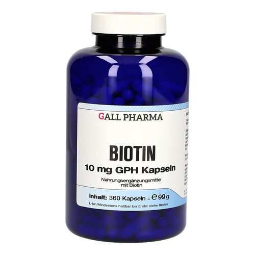 BIOTIN 10 mg GPH Kapseln, 360 Stk., Hecht-Pharma GmbH