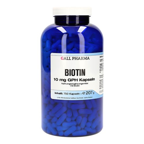 BIOTIN 10 mg GPH Kapseln, 750 Stk., Hecht-Pharma GmbH BIOTIN 10 mg GPH Kapseln, 750 Stk., Hecht-Pharma GmbH