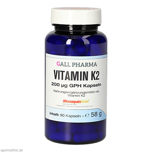 VITAMIN K2 200 ug GPH Kapseln, 90 Stk., Hecht-Pharma GmbH