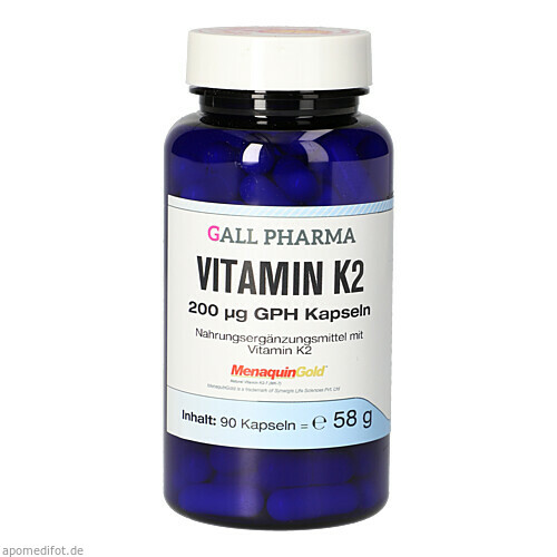 VITAMIN K2 200 ug GPH Kapseln, 90 ST, Hecht-Pharma GmbH