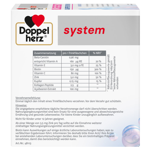 Doppelherz Kollagen Beauty system, 30 Stk., Queisser Pharma GmbH & Co. KG