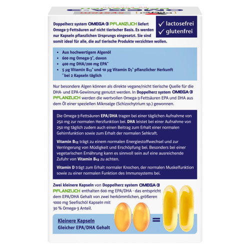 Doppelherz Omega-3 Pflanzlich system, 60 Stk., Queisser Pharma GmbH & Co. KG