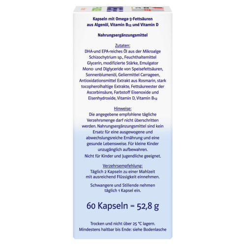 Doppelherz Omega-3 Pflanzlich system, 60 Stk., Queisser Pharma GmbH & Co. KG