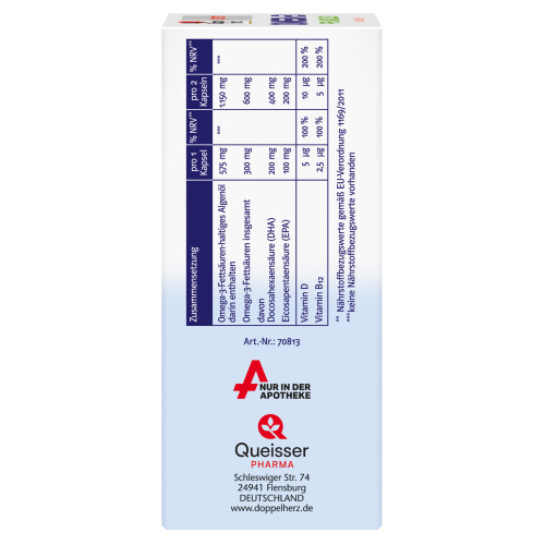 Doppelherz Omega-3 Pflanzlich system, 60 Stk., Queisser Pharma GmbH & Co. KG