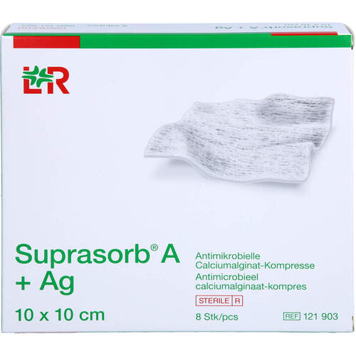 SUPRASORB A+Ag Antimik.Cal.Alginat Kompr.10x10 cm, 8 Stk., 1001 Artikel Medical GmbH
