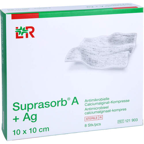 SUPRASORB A+Ag Antimik.Cal.Alginat Kompr.10x10 cm, 8 Stk., 1001 Artikel Medical GmbH