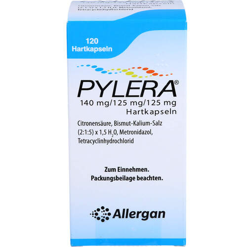 Pylera 140 mg/125 mg/125 mg Hartkapseln, 120 Stk., Abacus Medicine A/S