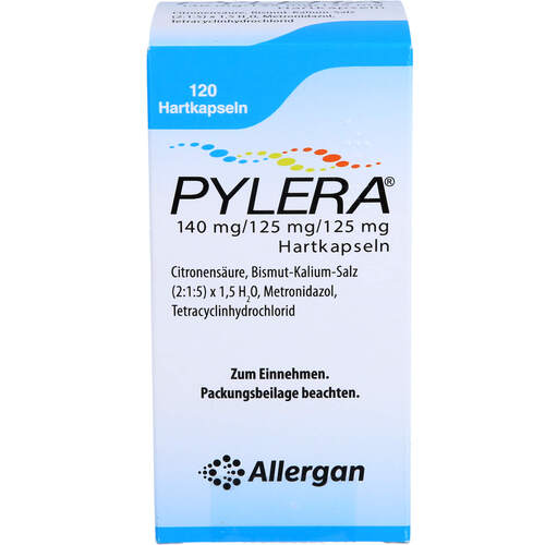 Pylera 140 mg/125 mg/125 mg Hartkapseln, 120 ST, Abacus Medicine A/S