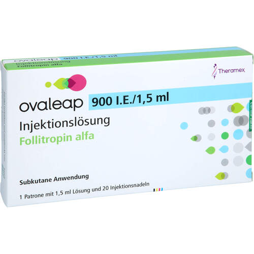 Ovaleap 900 IE/1.5ml Zyl.Amp.+ 20 Pen Inj.Nad., 1 Stk., Eurimpharm Arzneimittel GmbH