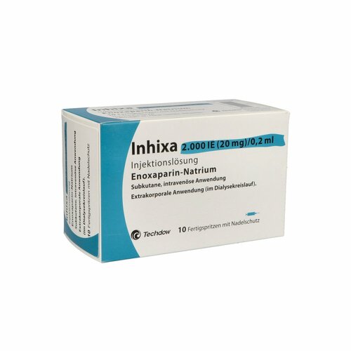 Inhixa 2.000 IE (20 mg)/0.2 ml ILO F-Sp.+Sich-Sys., 10 Stk., Techdow Pharma Germany GmbH