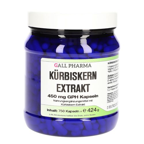 KÜRBISKERN EXTRAKT 450MG GPH KAPSELN, 750 Stk., Hecht-Pharma GmbH