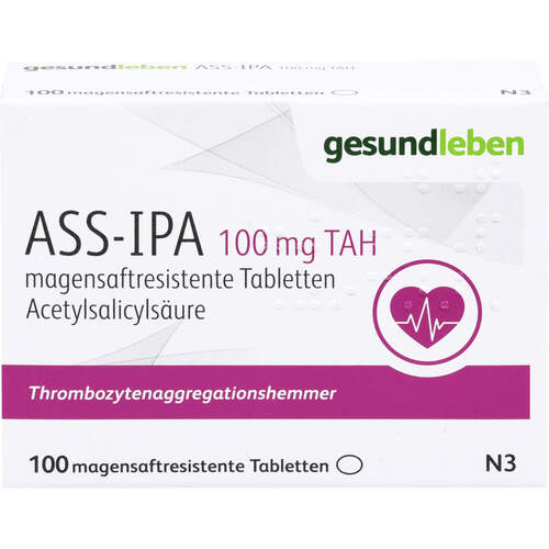 ASS-IPA 100 mg TAH, 100 Stk., Alliance Healthcare Deutschland GmbH