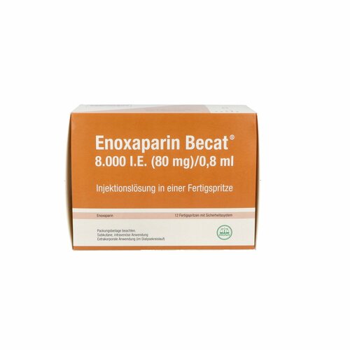 Enoxaparin Becat 8.000 IE mit Sicherheitssystem, 12 Stk., ROVI GmbH