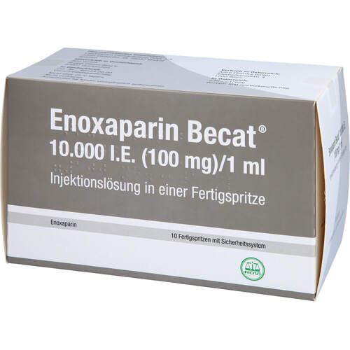 Enoxaparin Becat 10.000 IE mit Sicherheitssystem, 10 ST, ROVI GmbH