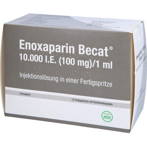 Enoxaparin Becat 10.000 IE mit Sicherheitssystem, 12 Stk., ROVI GmbH