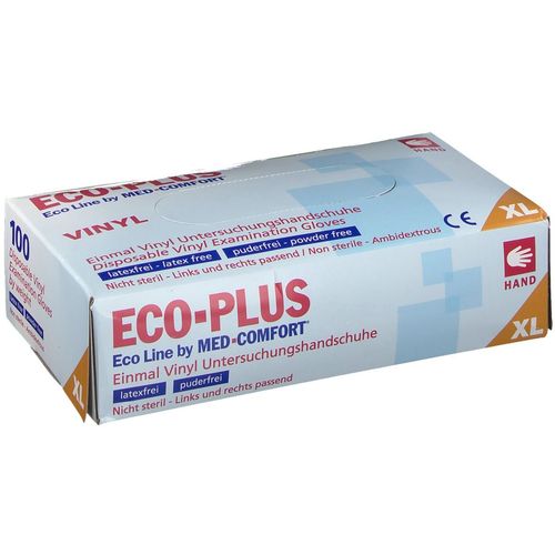 ECO-Plus Vinyl Handschuhe wei&szlig; Gr&ouml;&szlig;e XL, 100 Stk., Ampri Handelsgesellschaft mbH