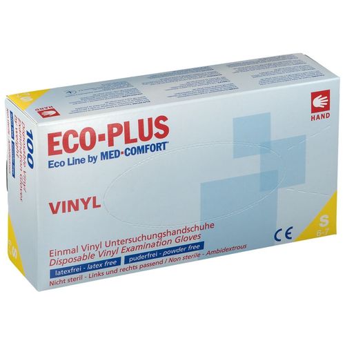 ECO-Plus Vinyl Handschuhe weiß Größe S, 100 Stk., Ampri Handelsgesellschaft mbH