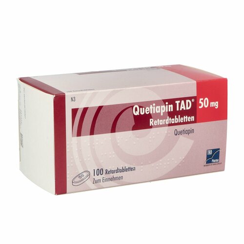 Quetiapin TAD 50 mg Retardtabletten, 100 Stk., TAD Pharma GmbH