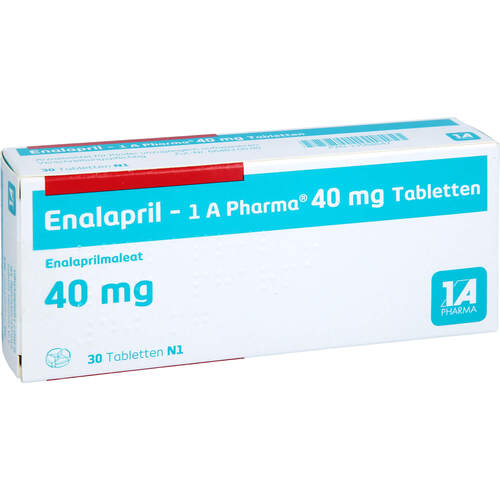 Enalapril - 1 A Pharma 40 mg Tabletten, 30 Stk., 1 A Pharma GmbH