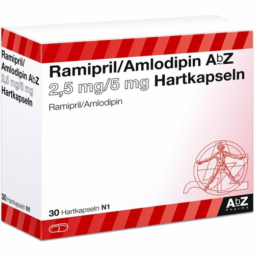 Ramipril/Amlodipin AbZ 2.5mg/5mg Hartkapseln, 30 Stk., Abz Pharma GmbH