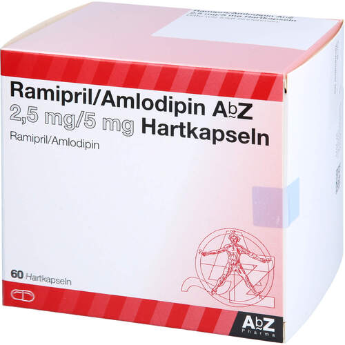 Ramipril/Amlodipin AbZ 2.5mg/5mg Hartkapseln, 60 Stk., Abz Pharma GmbH