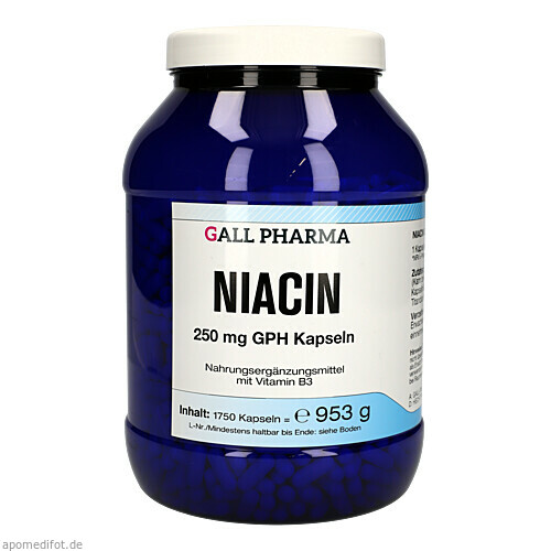 NIACIN 250MG GPH KAPSELN, 1750 Stk., Hecht-Pharma GmbH
