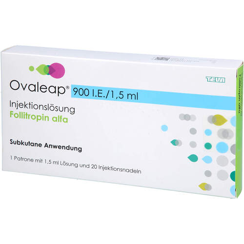 Ovaleap 900 I.E./1.5 ml Zyl.Amp.+ 20 Pen Inj.Nad., 1 ST, Axicorp Pharma GmbH