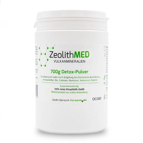 Zeolith MED Detox-Pulver, 700 g, ZeoBent Handels GmbH