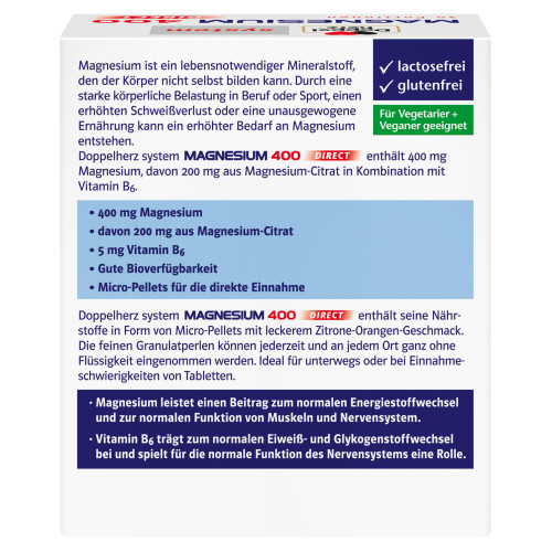 Doppelherz Magnesium 400 direct system, 30 Stk., Queisser Pharma GmbH & Co. KG