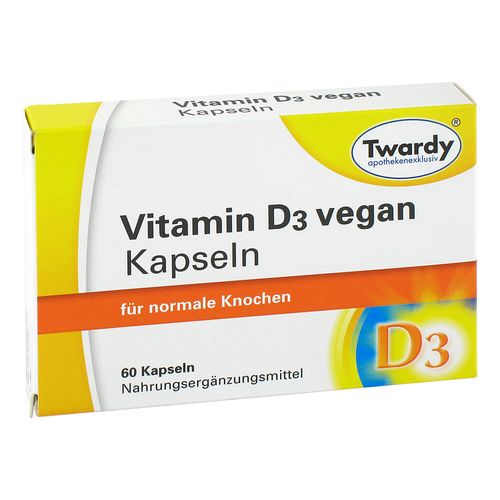 VITAMIN D3 vegan Kapseln, 60 Stk., Astrid Twardy GmbH