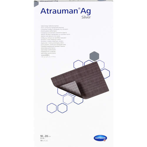 ATRAUMAN Ag 10x20 cm steril Kompressen, 10 Stk., + Prisoma GmbH