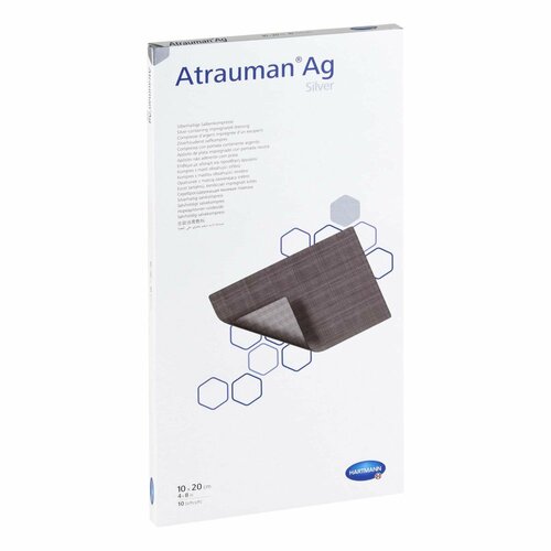 ATRAUMAN Ag 10x20 cm steril Kompressen, 10 Stk., + Prisoma GmbH