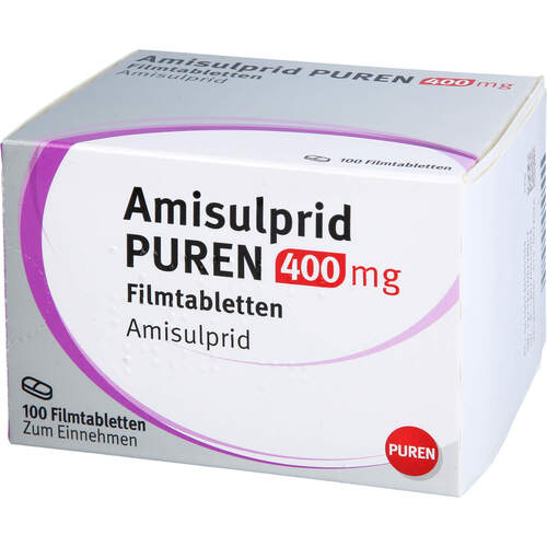 Amisulprid PUREN 400 mg Filmtabletten, 100 Stk., PUREN Pharma GmbH & Co. KG Amisulprid PUREN 400 mg Filmtabletten, 100 Stk., PUREN Pharma GmbH & Co. KG