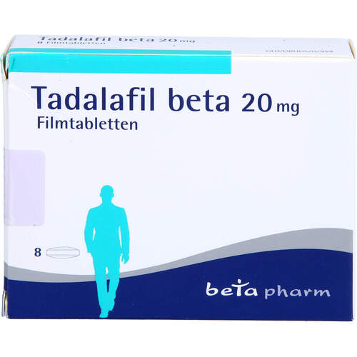 Tadalafil beta 20mg Filmtabletten, 8 Stk., betapharm Arzneimittel GmbH