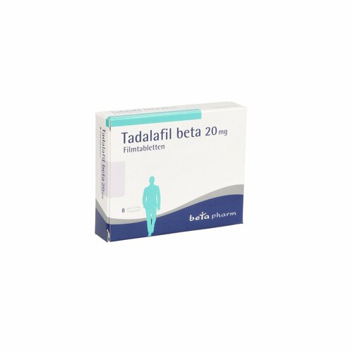 Tadalafil beta 20mg Filmtabletten, 8 Stk., betapharm Arzneimittel GmbH