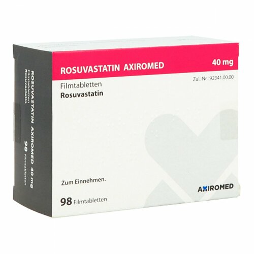 Rosuvastatin AXiromed 40 mg Filmtabletten, 98 Stk., Medical Valley Invest AB