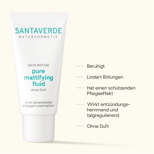 pure mattifying fluid, 30 ml, SANTAVERDE GmbH