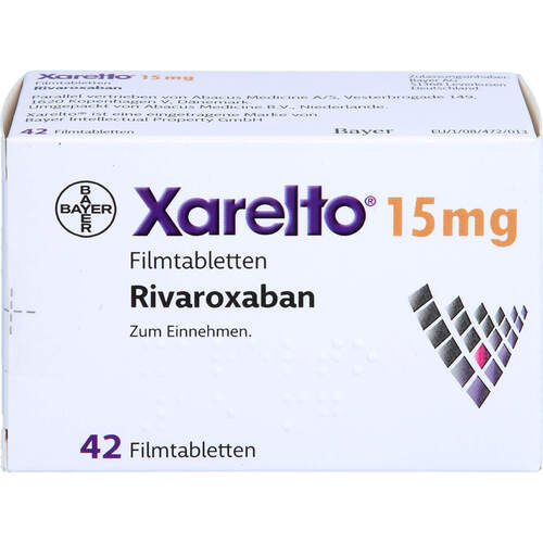 Xarelto 15mg Filmtabletten, 42 Stk., Abacus Medicine A/S