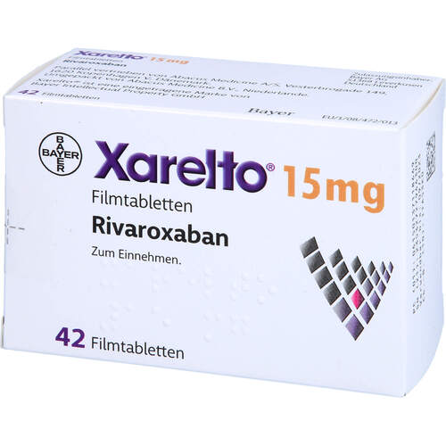 Xarelto 15mg Filmtabletten, 42 Stk., Abacus Medicine A/S