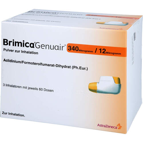 Brimica Genuair 340 ug/12 ug Plv.z.Inhalation 60ED, 3 ST, Abacus Medicine A/S