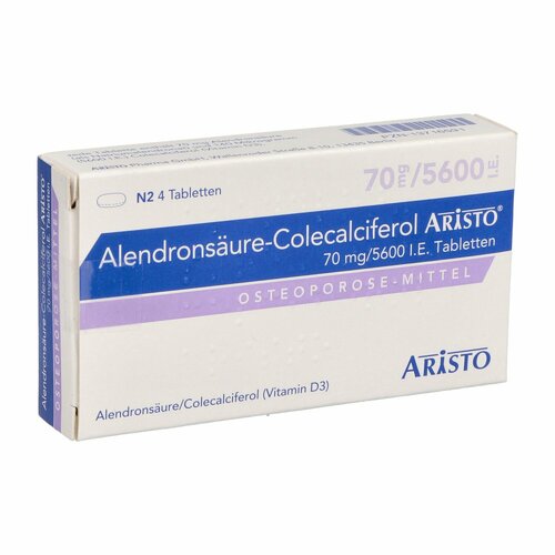 Alendrons&auml;ure-Colecalciferol Aristo 70 mg/5600 IE, 4 Stk., Aristo Pharma GmbH