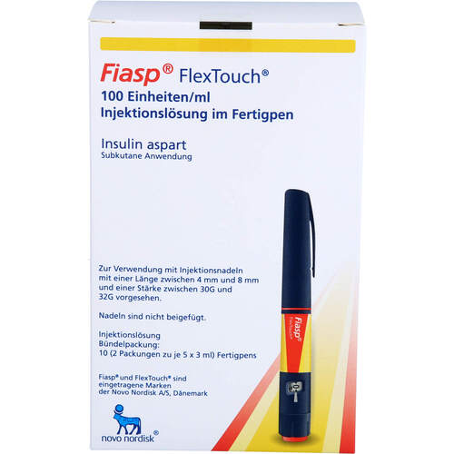 FIASP 100 Einheiten/ml Inj.-Lsg.i.e.Fertigpen, 2x5x3 ml, Emra-Med Arzneimittel GmbH