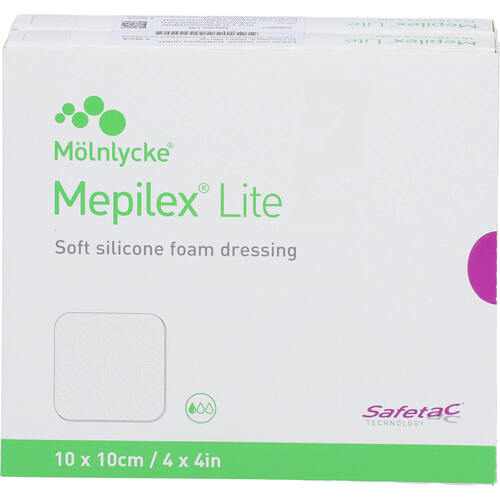 MEPILEX Lite Schaumverband 10x10 cm steril, 10 Stk., Avitamed GmbH