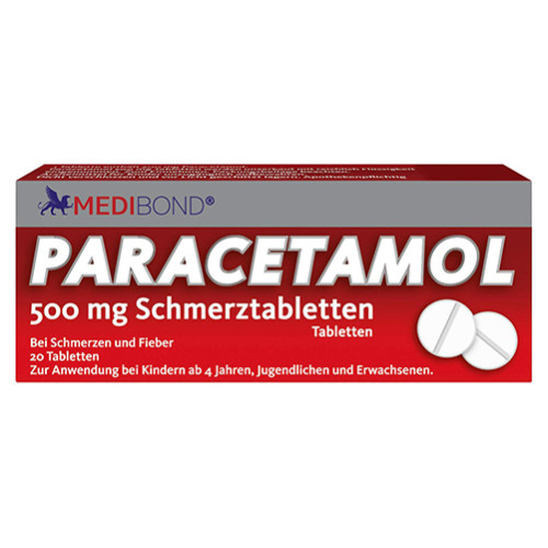 Paracetamol 500 mg Medibond Tabletten, 20 Stk., Fairmed Healthcare GmbH