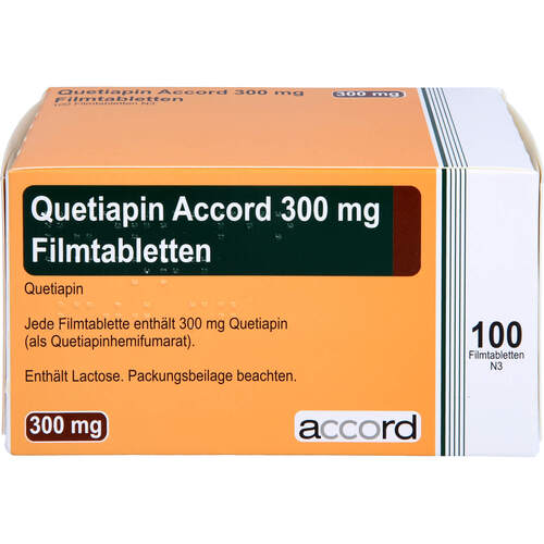 Quetiapin Accord 300mg Filmtabletten, 100 Stk., Accord Healthcare GmbH