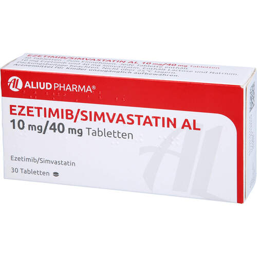 Ezetimib/Simvastatin AL 10 mg/40mg Tabletten, 30 Stk., Aliud Pharma GmbH